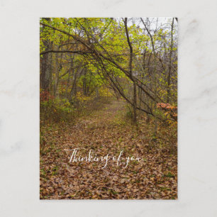 Herbstspaziergang Denken Sie an Postkarte