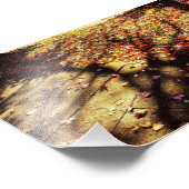 Herbstspaziergang Fotodruck (Ecke)