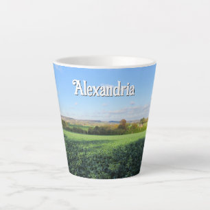 Herbstspaziergang im Land - Klein Personalisiert Milchtasse