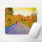 Herbstspaziergang Mousepad (Mit Mouse)