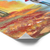 Herbstspaziergang Poster (Ecke)