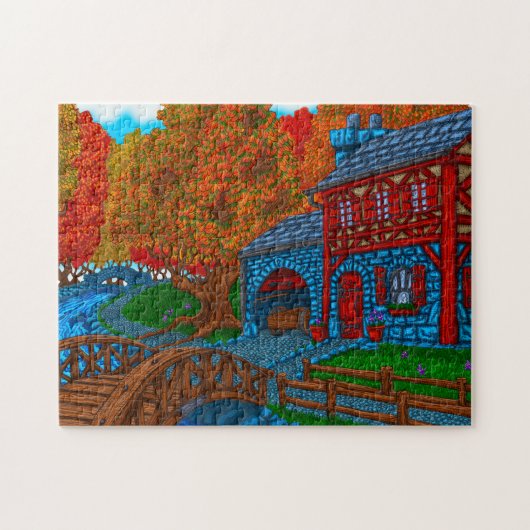 Herbstspaziergang Puzzle (Horizontal)