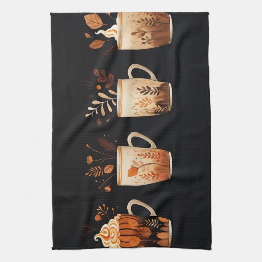 Herbstspeck Latte Küchenhandtücher Geschirrtuch (Vertikal)