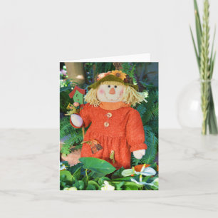 Herbstspeckwurfkarte und florale Hutwurfkarte Karte