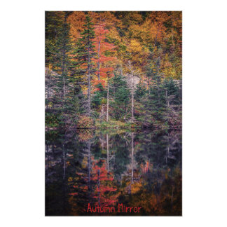 Herbstspiegel Fotodruck