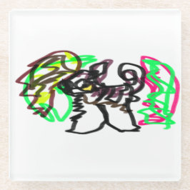 Herbstspiel Glasuntersetzer