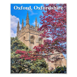 Herbstspiele - Oxford Kathedrale im Herbst Fotodruck
