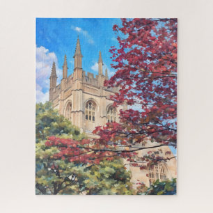 Herbstspiele - Oxford Kathedrale im Herbst Puzzle