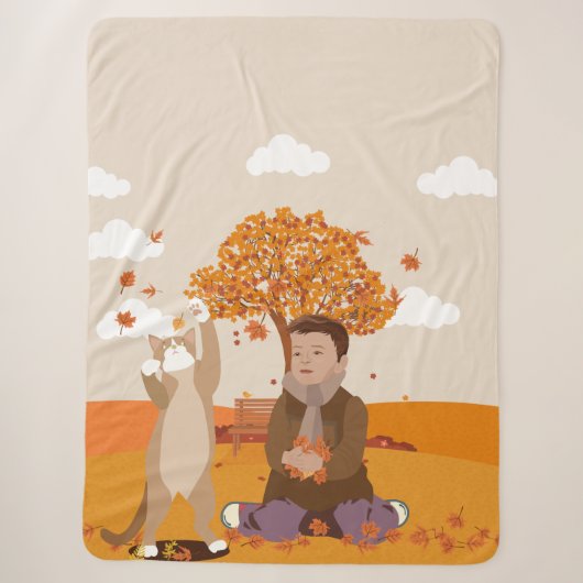 Herbstspiele Sherpadecke (Vorderseite)