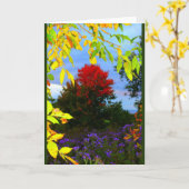 Herbstsplendor-Karte Karte (Gelbe Blume)