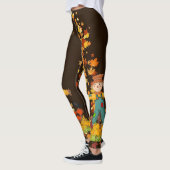 Herbstspur lässt Hübsch schwarz oder braun Leggings (Links)