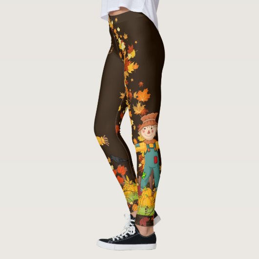 Herbstspur lässt Hübsch schwarz oder braun Leggings (Links)
