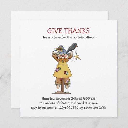 Herbstspur ・ Rückgrat Einladung (Vorne/Hinten)