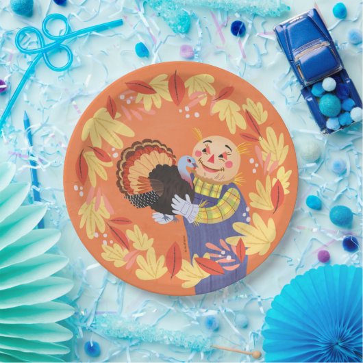 Herbstspur und Türkei Pappteller (Party)