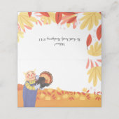 Herbstspur und Türkei Platzkarte (Außenseite Aufgefaltet)