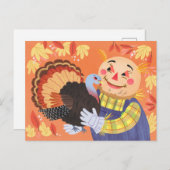 Herbstspur und Türkei Postkarte (Vorne/Hinten)