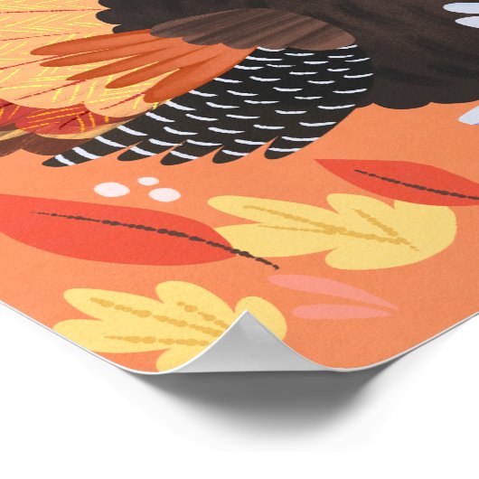 Herbstspur und Türkische Kunstdruckerei Poster (Ecke)