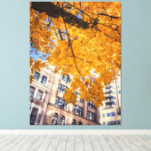 Herbststadt Leinwanddruck (Insitu (Holzboden))