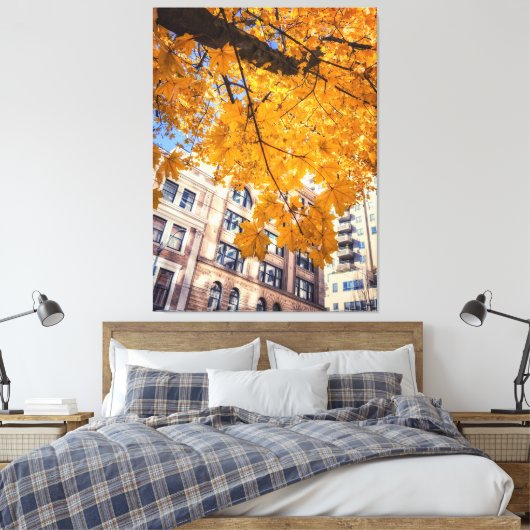 Herbststadt Leinwanddruck (Insitu (Schlafzimmer))