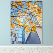 Herbststadt Leinwanddruck (Insitu (Holzboden))