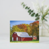 Herbststall Postkarte (Stehend Vorderseite)