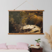 Herbststein Wandteppich Mit Holzrahmen (Schlafzimmer)