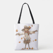 Herbststimmung Damen-Vogelscheuche-Tragetasche Tasche (Rückseite)