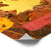 Herbststimmung Poster (Ecke)