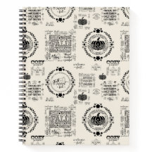 Herbststimmung Spiral Rezept Notizbuch