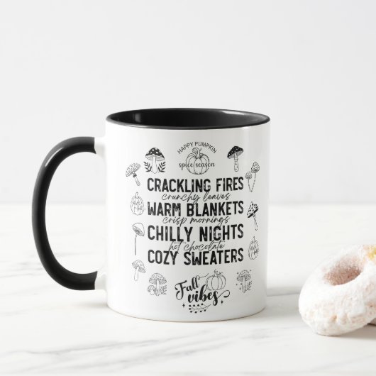 Herbststimmung Tasse (Mit Donut)