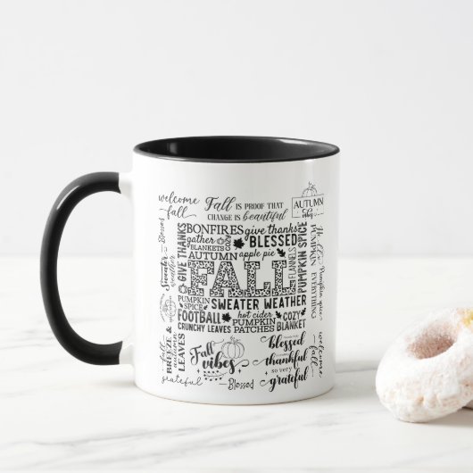 Herbststimmung Tasse (Mit Donut)