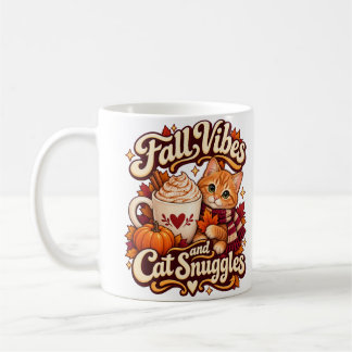 Herbststimmung und Katzenschmuseplüschige Herbstka Kaffeetasse