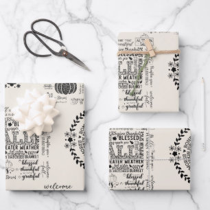 Herbststimmung Verpackungspapiere Verpackungspapie Geschenkpapier Set