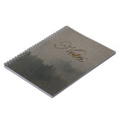 Herbststimmungen Feuchtwald Foto Kunst, Natur Notizblock (Linke Seite)