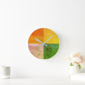 Herbststörung COOL Rustikal Runde Wanduhr (Zuhause)