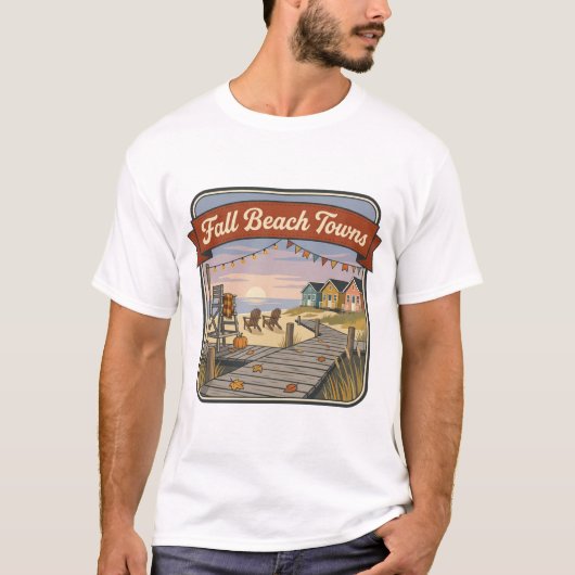 Herbststrandorte T-Shirt (Vorderseite)