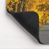 Herbststraße Allee Trees Away Road Mousepad (Ecke)