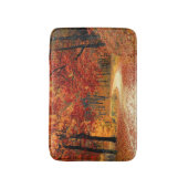 Herbststraße Badematte (Vorderseite Vertikal)