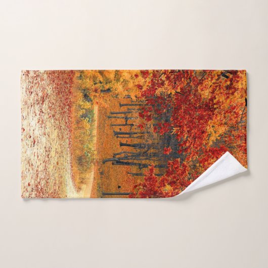 Herbststraße Badhandtuch Set (Handtuch)