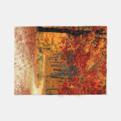 Herbststraße Fleecedecke (Vorderseite (Horizontal))