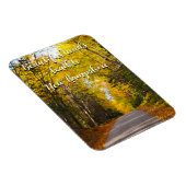 Herbststraße in New Hampshire 2 Magnet (Rechte Seite)