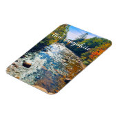 Herbststraße in New Hampshire River Magnet (Linke Seite)