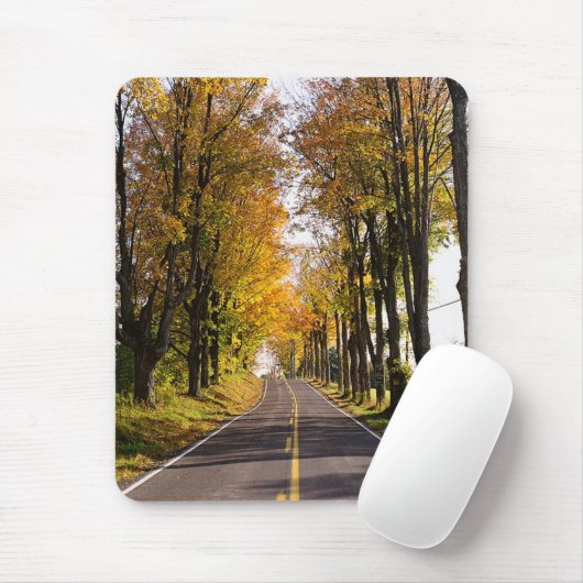 Herbststraße Mousepad (Mit Mouse)