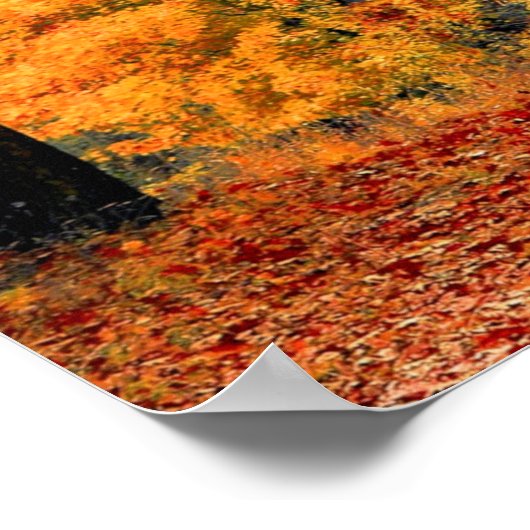 Herbststraße Poster (Ecke)