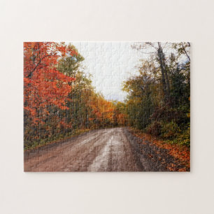 Herbststraße Puzzle