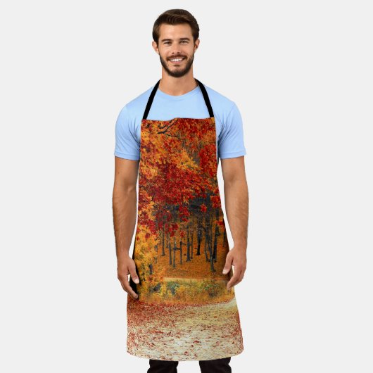 Herbststraße Schürze (Getragen)