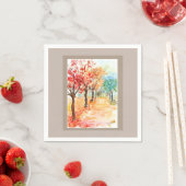 Herbststraße Serviette (Beispiel)