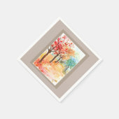 Herbststraße Serviette (Ecke)