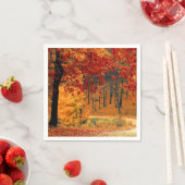 Herbststraße Serviette (Beispiel)