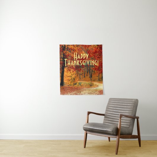 Herbststraße Wandteppich (Beispiel)